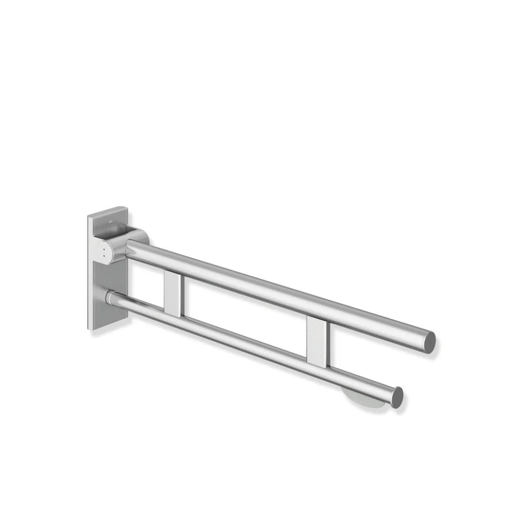 Hewi 900 Hinged Support Rail Duo With Toilet Roll Holder - Rockland Interiors Inc.