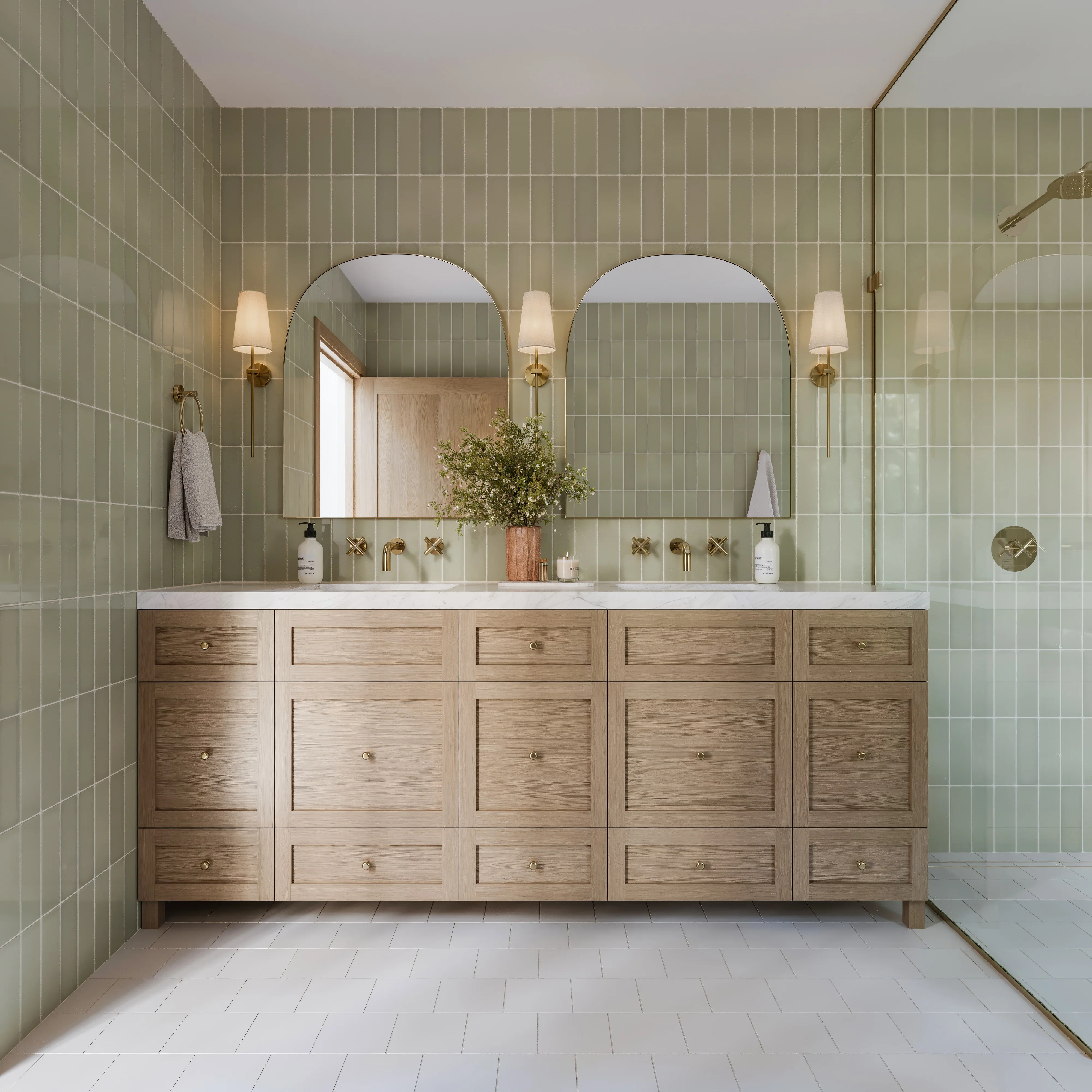 3x9 Natural Press Ceramic Tile in Manzanita Gloss - Rockland Interiors Inc.