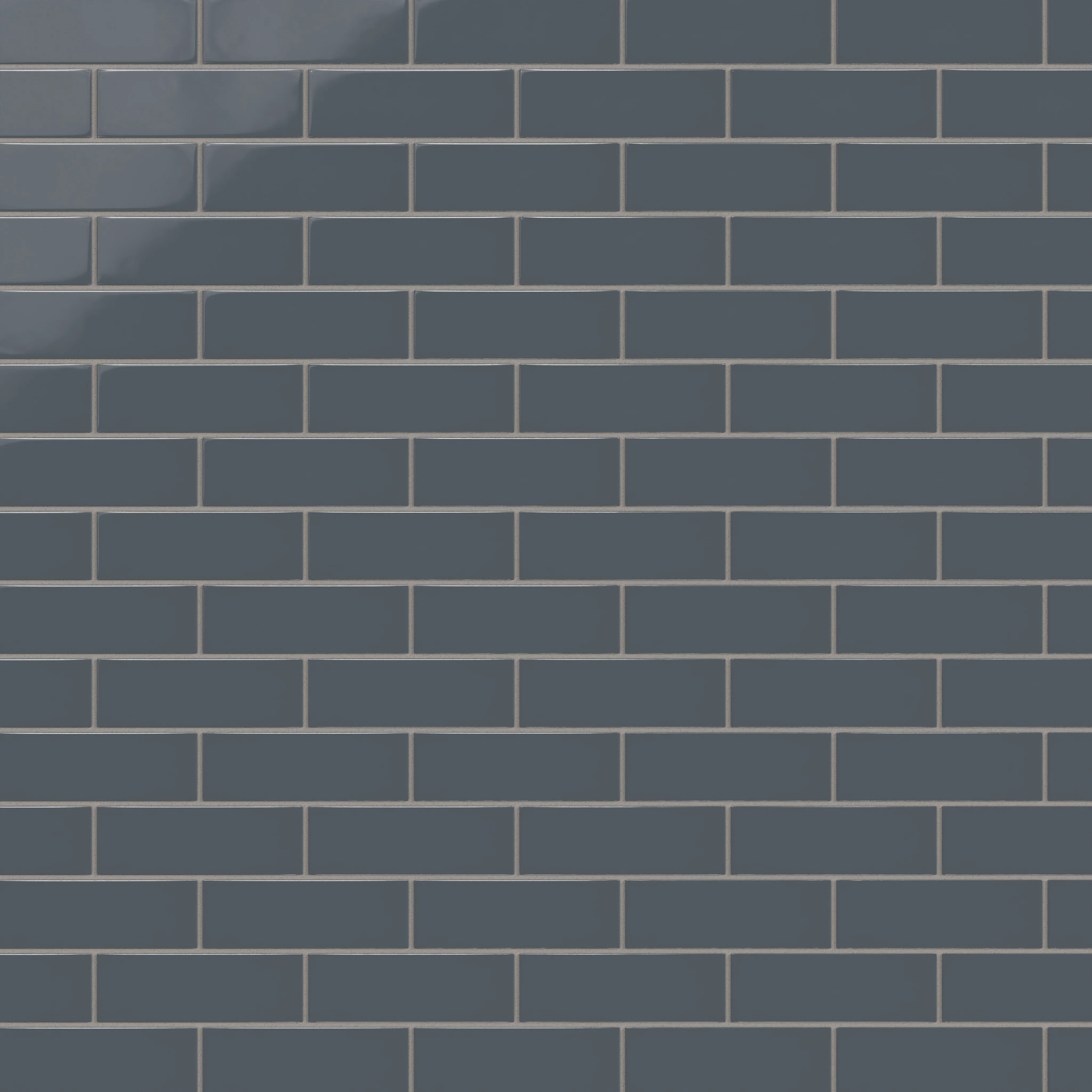 2x6 Natural Press Ceramic Tile in Indigo Gloss - Rockland Interiors Inc.