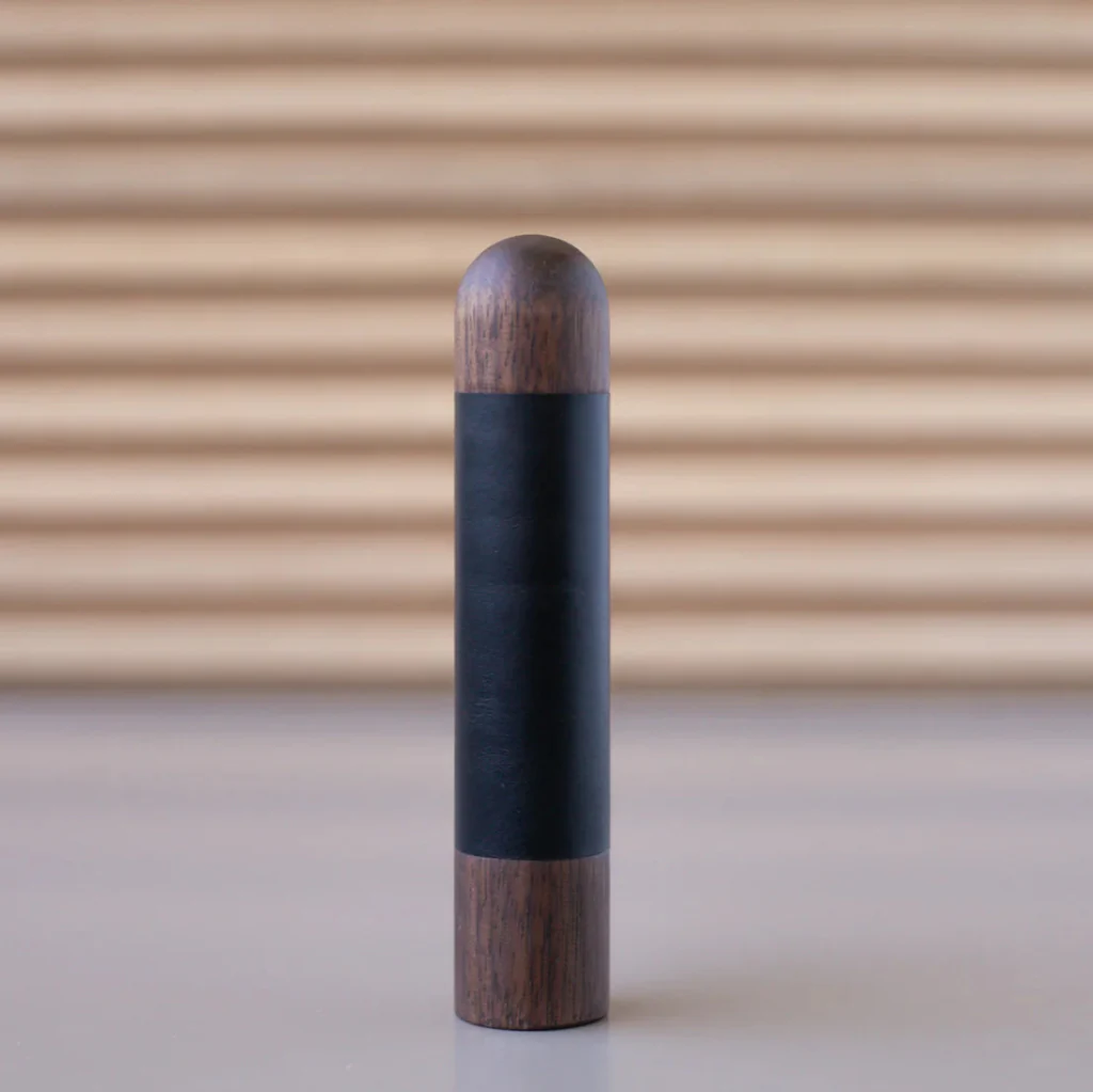 Chapman Wood Bar Pull With Leather - Rockland Interiors Inc.