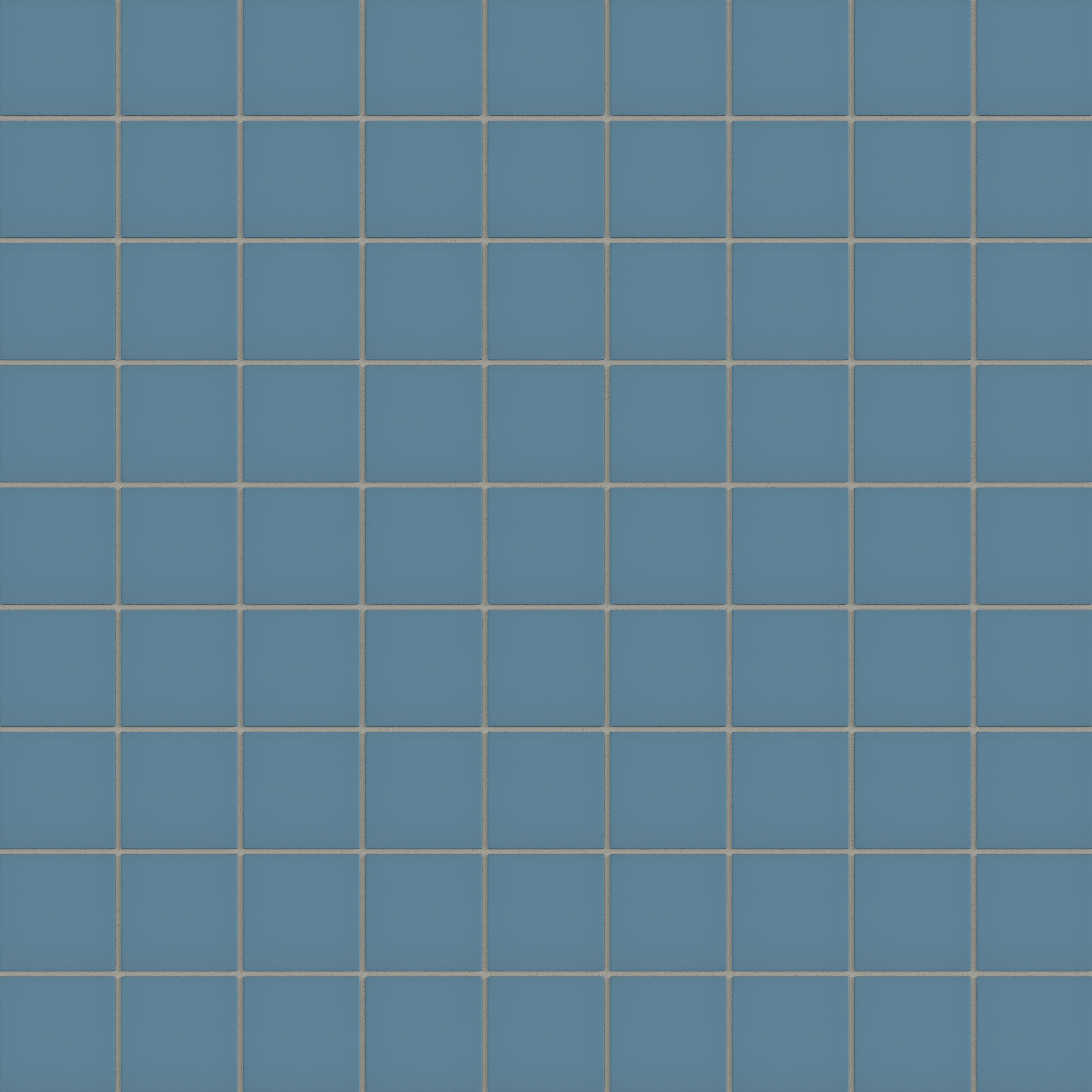 3x3 Straight Set Sheeted Natural Press Ceramic Mosaic Tile in Azurite Matte - Rockland Interiors Inc.