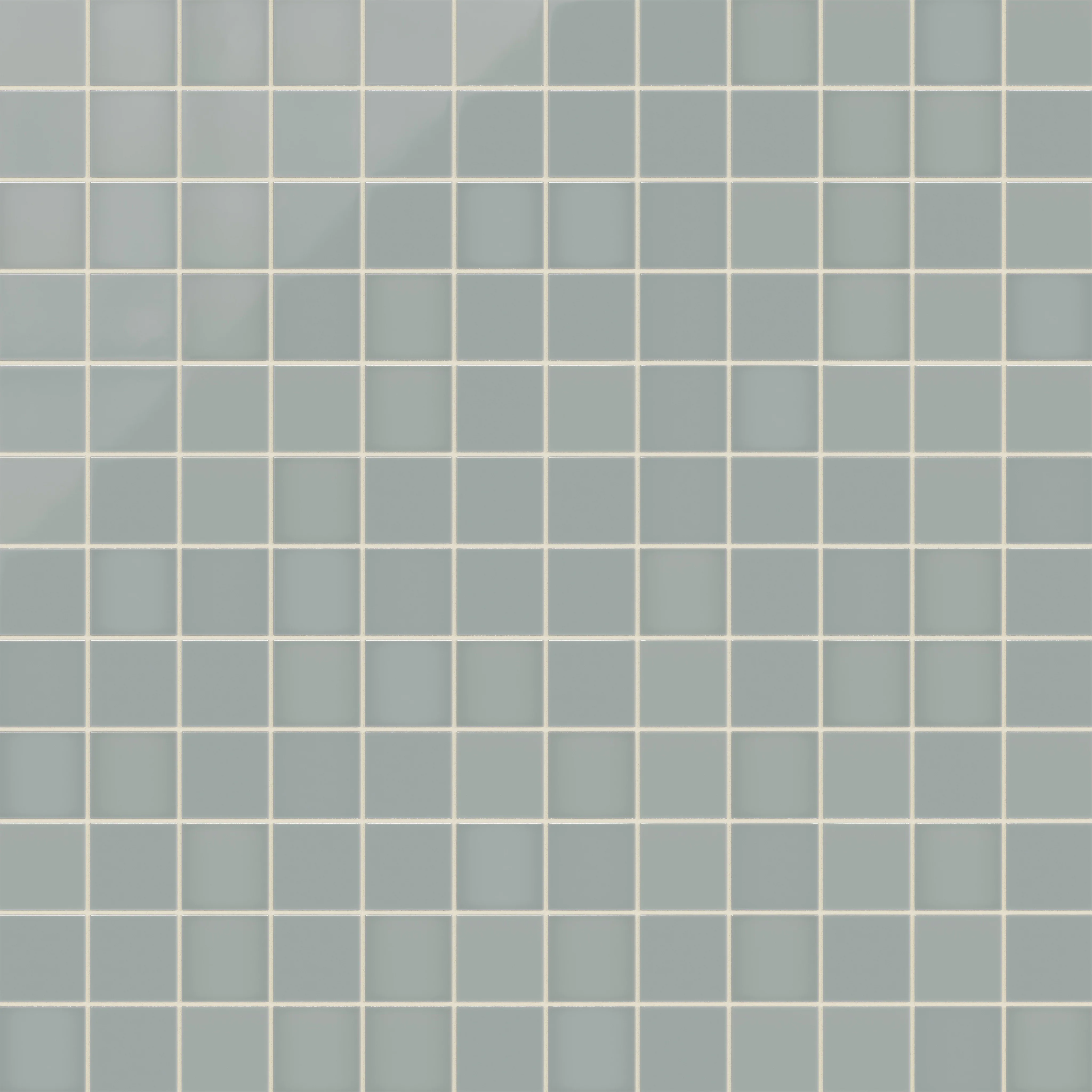 3x3 Straight Set Sheeted Natural Press Ceramic Mosaic Tile in Hood River Gloss - Rockland Interiors Inc.
