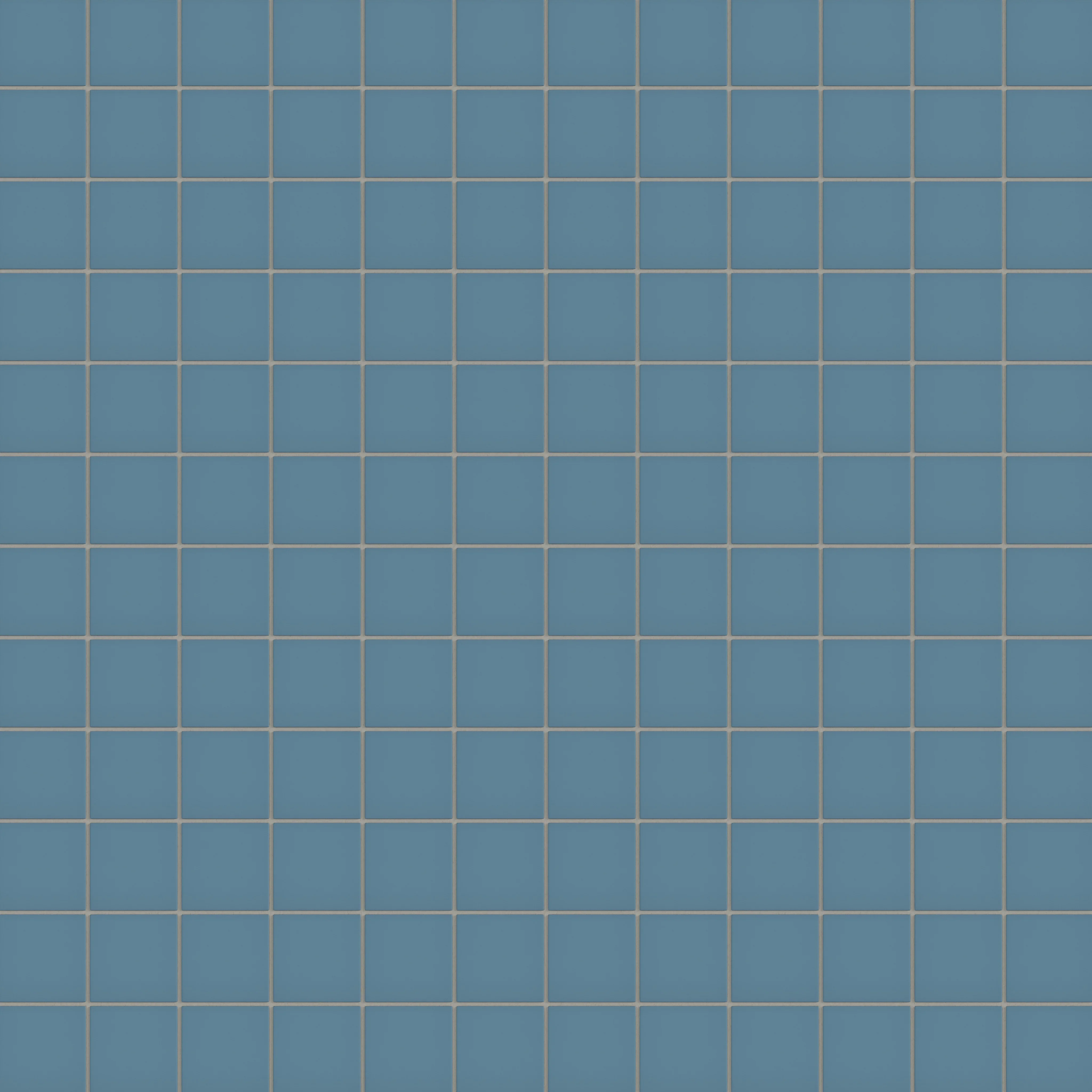 3x3 Straight Set Sheeted Natural Press Ceramic Mosaic Tile in Azurite Matte - Rockland Interiors Inc.