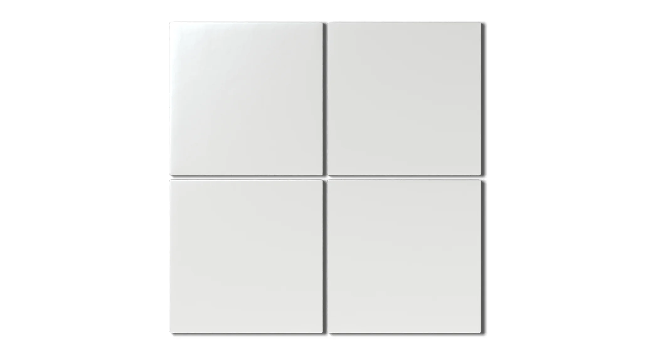 6x6 Natural Press Ceramic Tile in Zinc Matte - Rockland Interiors Inc.