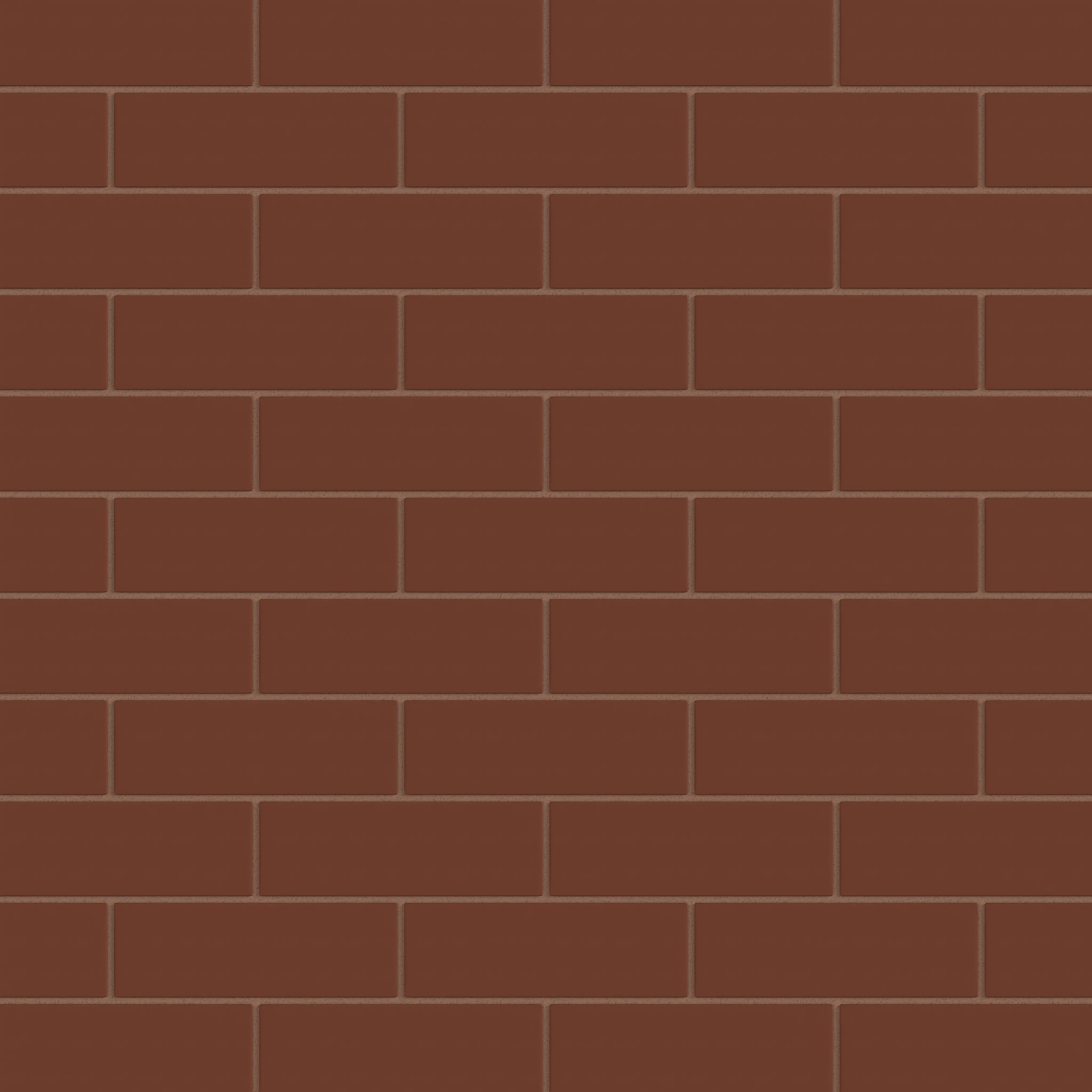 2x6 Natural Press Ceramic Tile in Red Iron Oxide Matte - Rockland Interiors Inc.