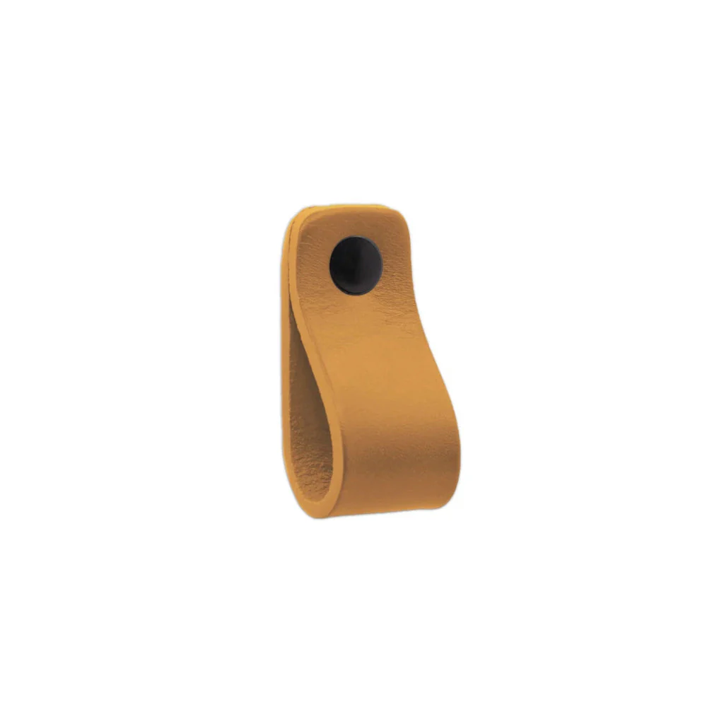 LP02 Smooth Leather Loop Pull - Rockland Interiors Inc.